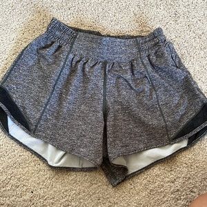 gray lululemon shorts